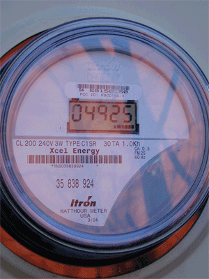 itron electric meter animation
